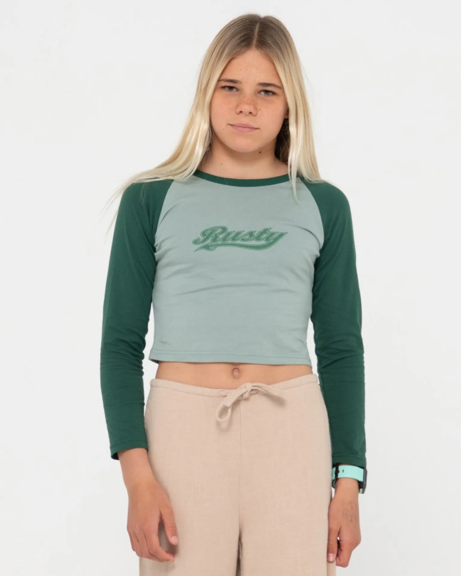 Camiseta Norty De Manga Larga Raglan Para Bebe Ninas>Rusty Flash Sale