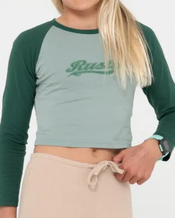 Camiseta Norty De Manga Larga Raglan Para Bebe Ninas><noscript><img width=