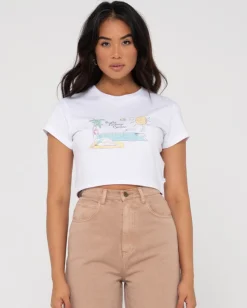Camiseta Para Bebe Con Grafico Organico Junto A La Piscina>Rusty Best