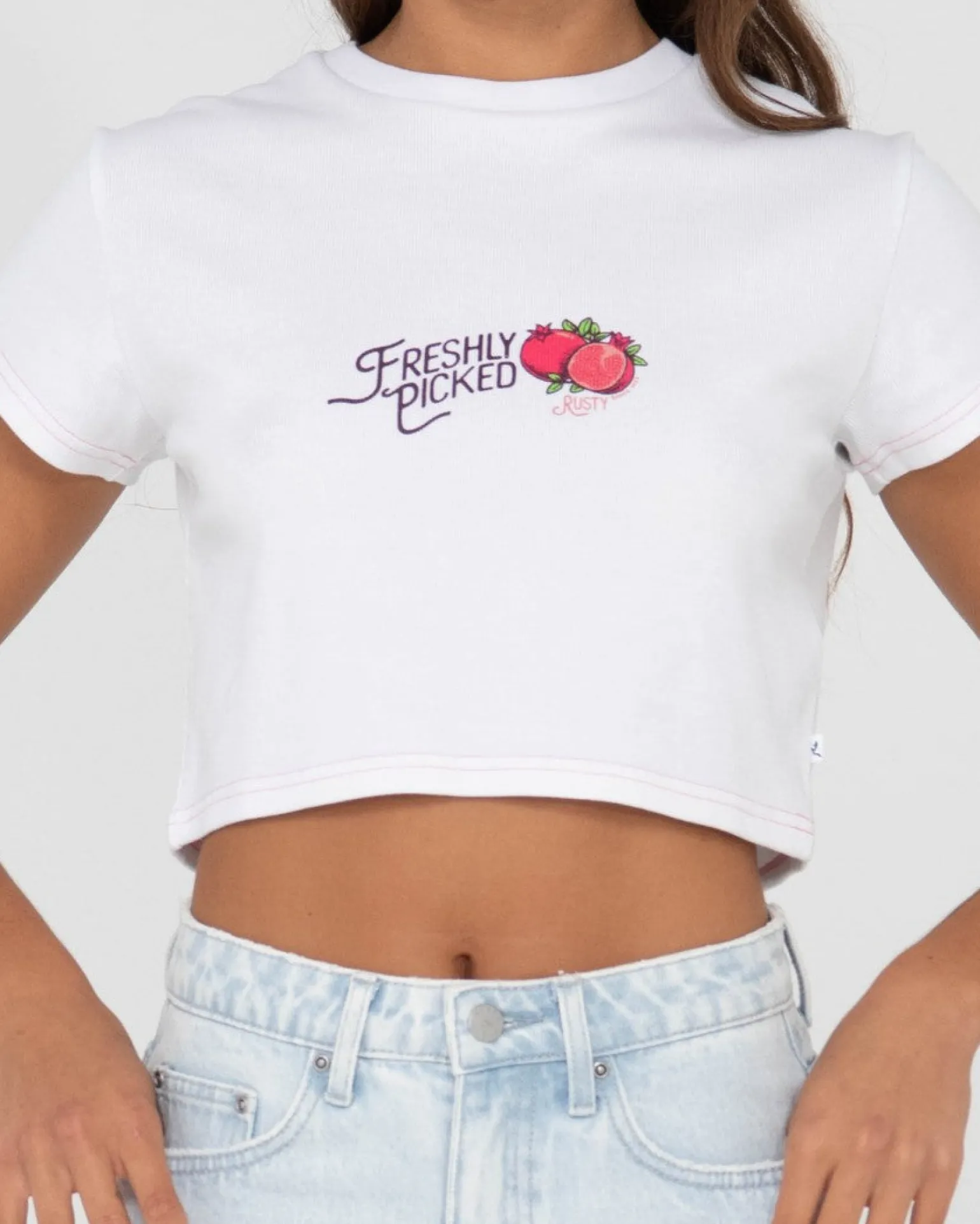 Camiseta Para Bebe Con Grafico De Manga Corta Fruitful>Rusty Flash Sale