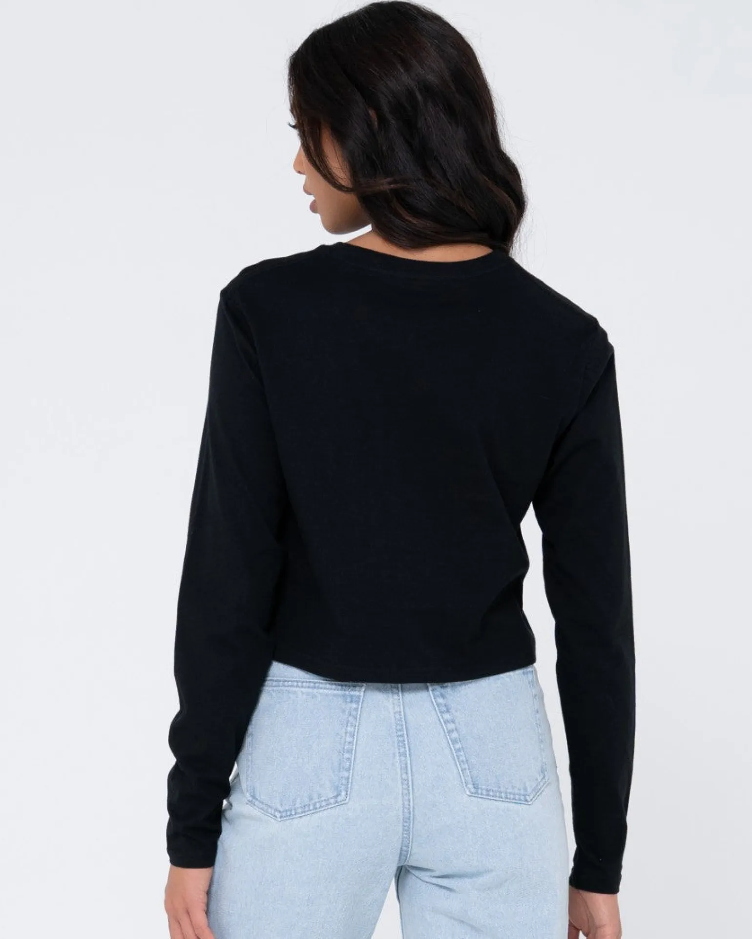 Camiseta Para Bebe De Manga Larga En Blanco>Rusty Store