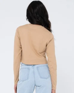 Camiseta Para Bebe De Manga Larga En Blanco>Rusty Best Sale