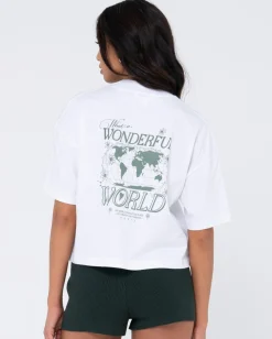 Camiseta Relajada Organica Del Mundo Maravilloso>Rusty Outlet