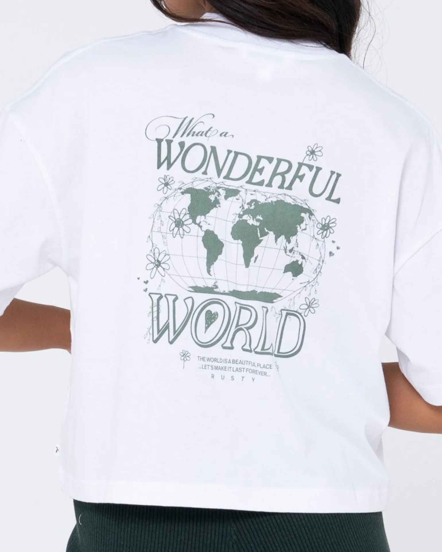 Camiseta Relajada Organica Del Mundo Maravilloso>Rusty Outlet