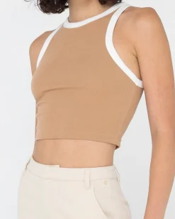 Camiseta Sin Mangas Corta En Contraste Everywhere><noscript><img width=