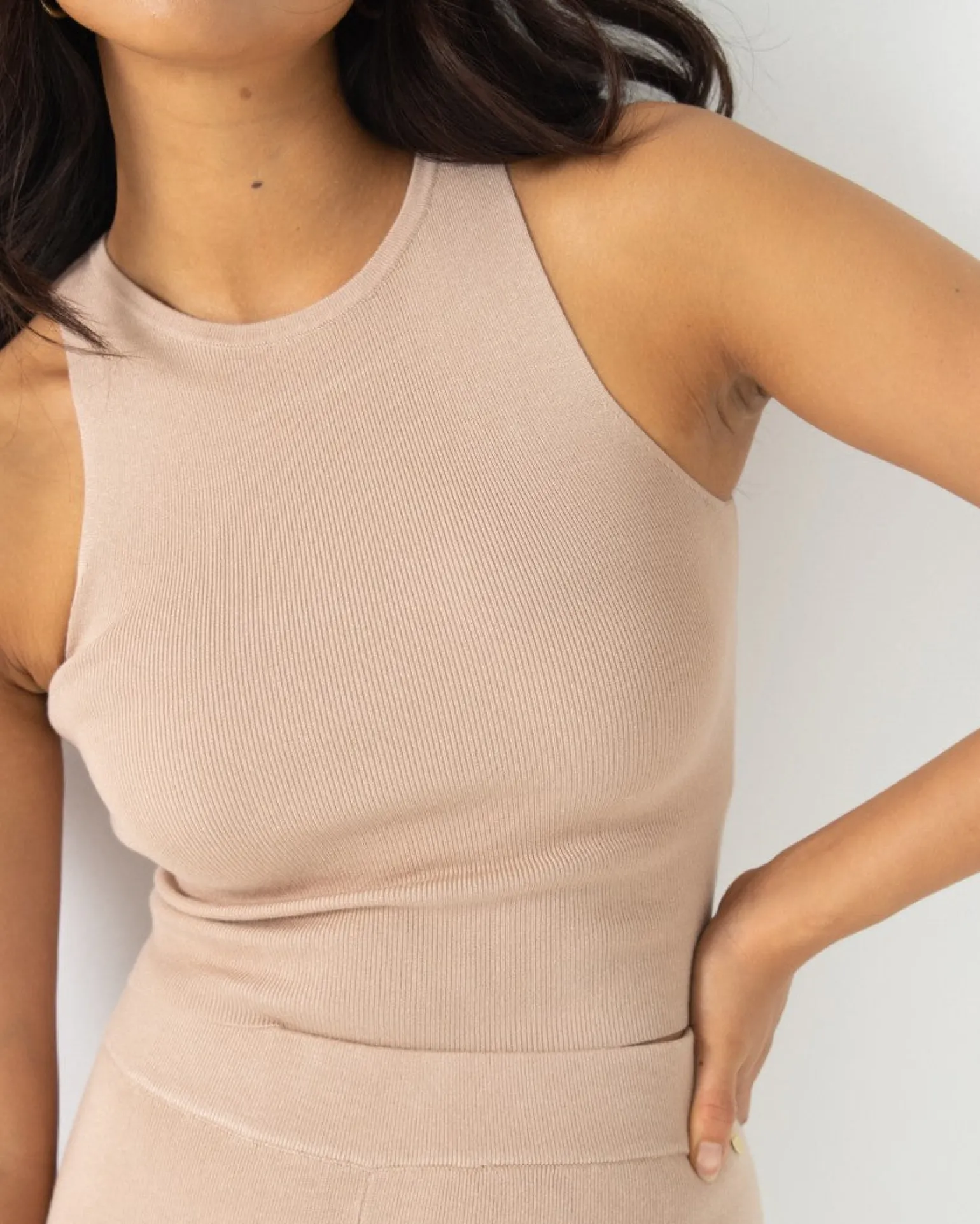 Camiseta Sin Mangas De Punto Amelia>Rusty Hot