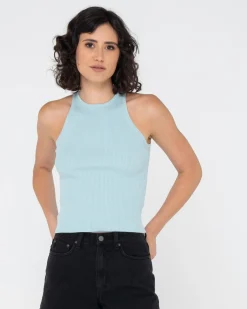 Camiseta Sin Mangas De Punto Acanalado Charis>Rusty Fashion
