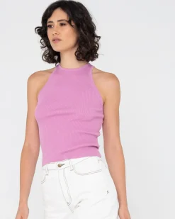 Camiseta Sin Mangas De Punto Acanalado Charis><noscript><img width=