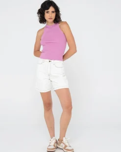 Camiseta Sin Mangas De Punto Acanalado Charis><noscript><img width=