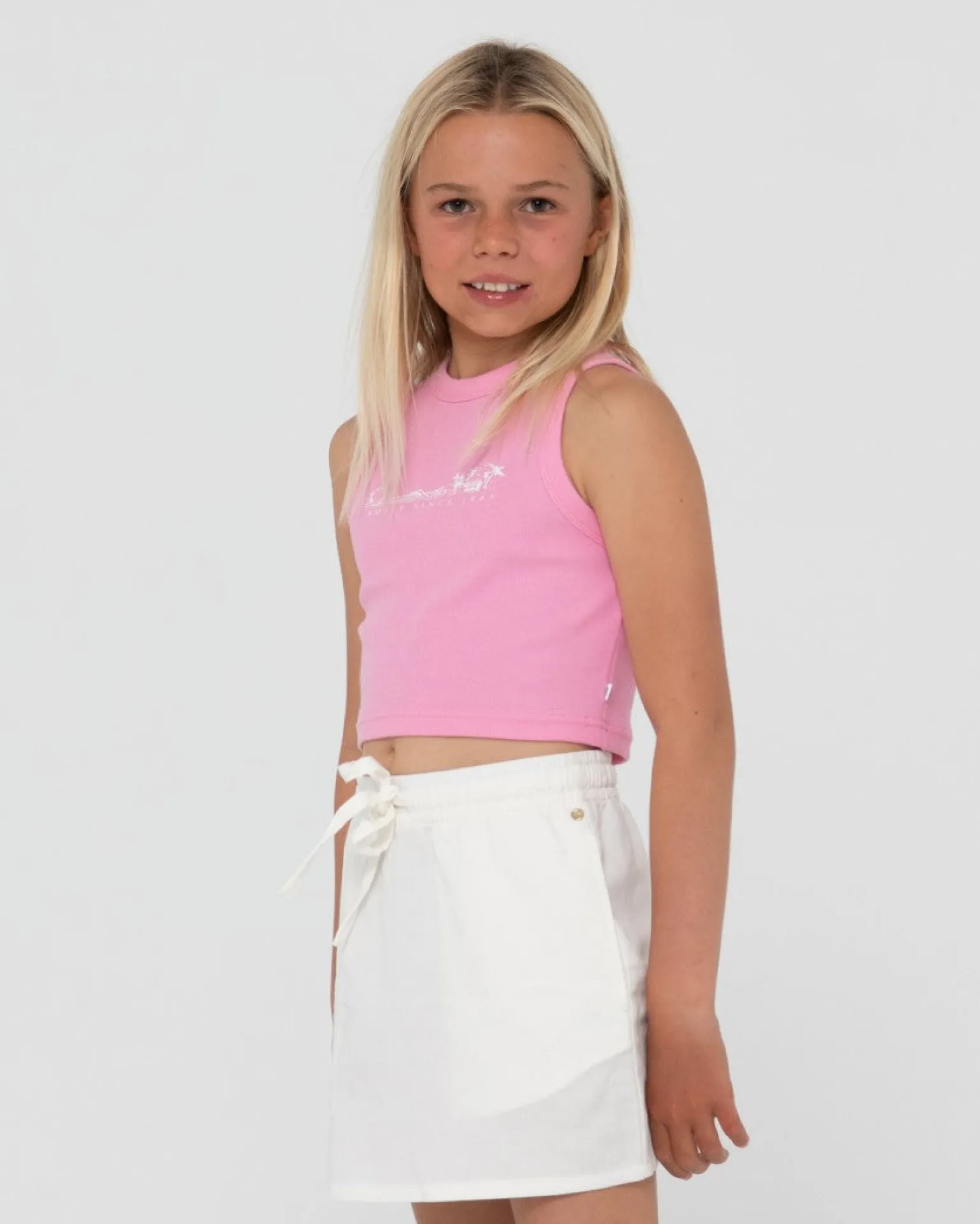 Camiseta Sin Mangas Island Life Graphic Racer Para Ninas>Rusty Best Sale