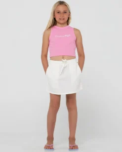 Camiseta Sin Mangas Island Life Graphic Racer Para Ninas><noscript><img width=