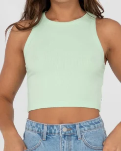 Camiseta Sin Mangas Racer En Blanco><noscript><img width=