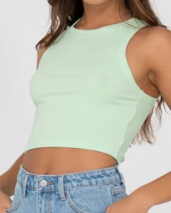 Camiseta Sin Mangas Racer En Blanco><noscript><img width=