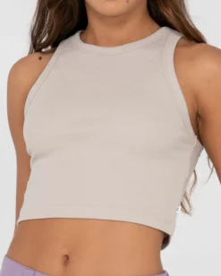 Camiseta Sin Mangas Racer En Blanco><noscript><img width=