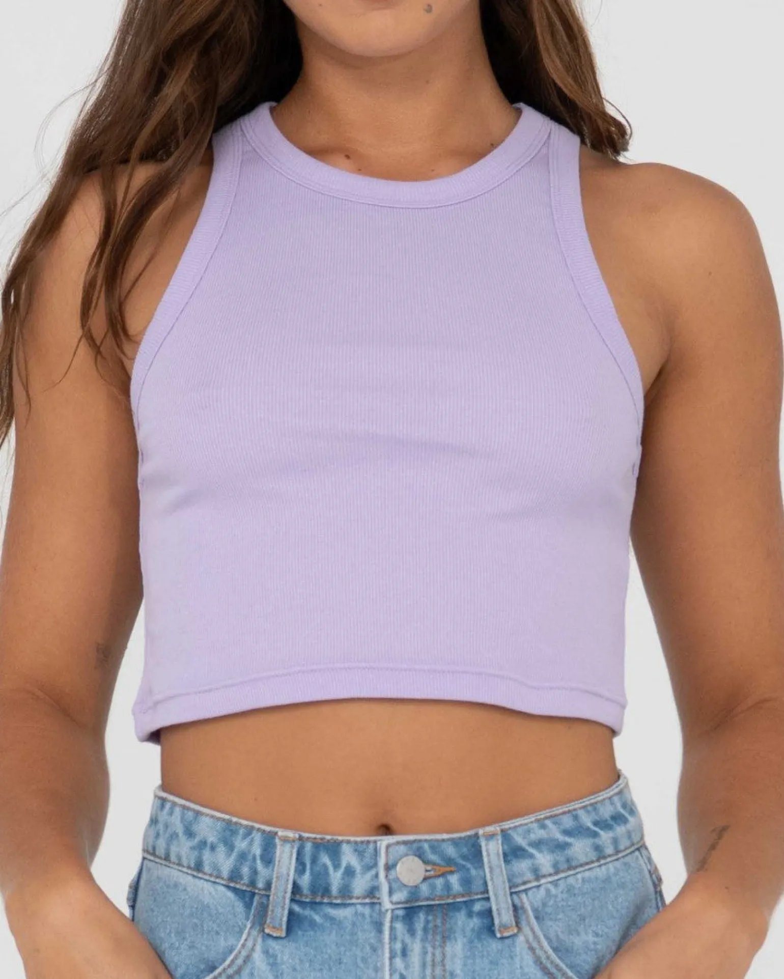 Camiseta Sin Mangas Racer En Blanco>Rusty Best
