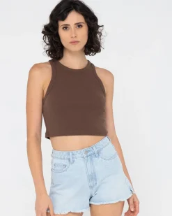 Camiseta Sin Mangas Racer En Blanco>Rusty Online