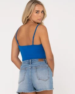Camisola Ajustada De Blanks>Rusty Shop
