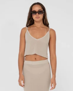 Camisola Corta De Punto Relajado Ophelia>Rusty Flash Sale