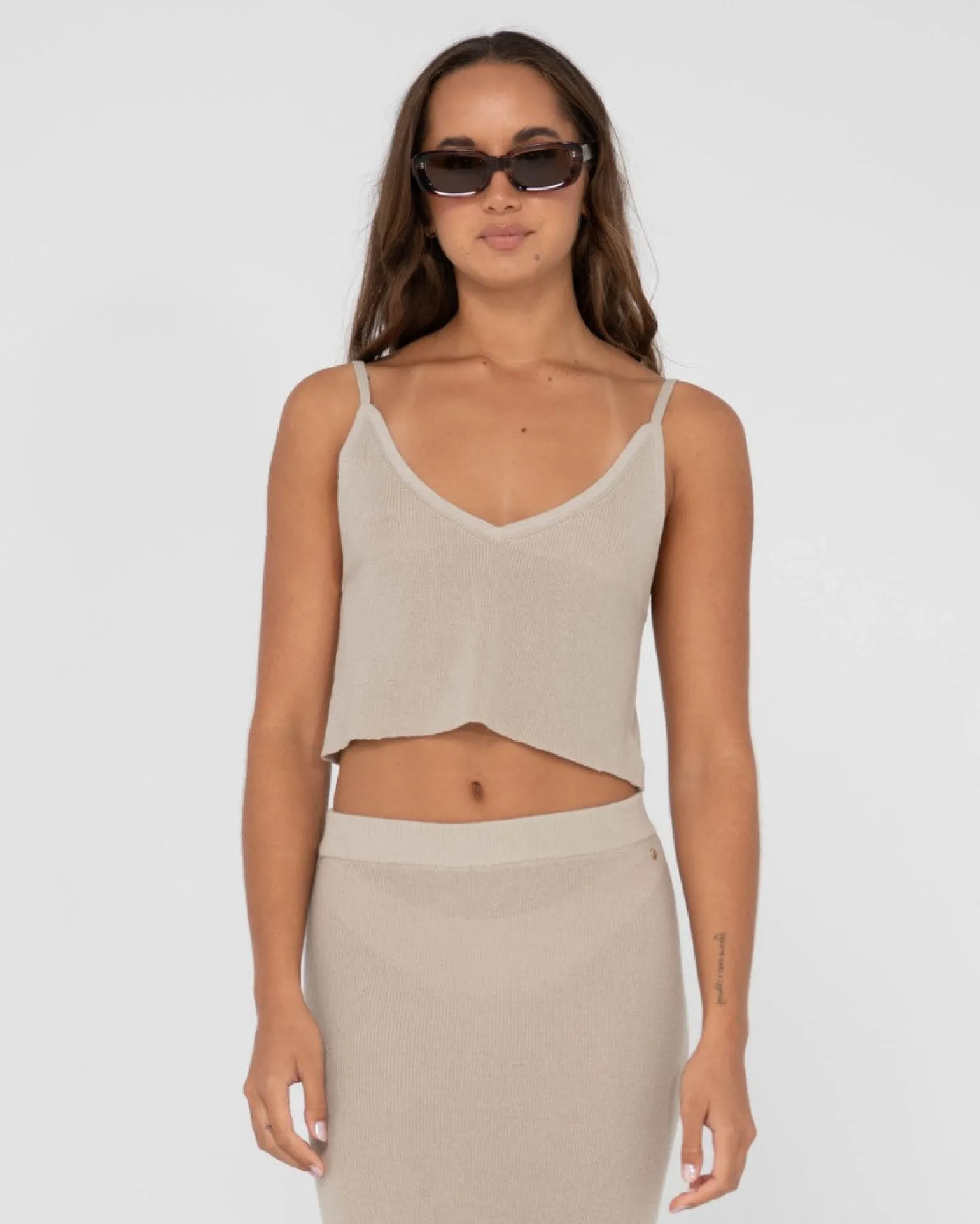 Camisola Corta De Punto Relajado Ophelia>Rusty Flash Sale