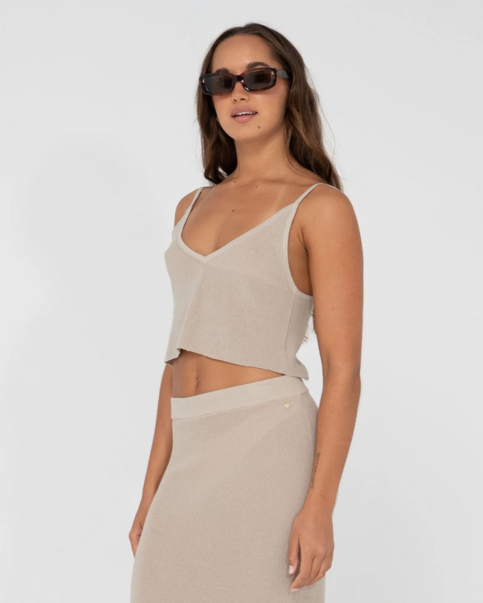 Camisola Corta De Punto Relajado Ophelia>Rusty Flash Sale