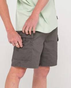 Camper Pantalon Corto Cargo Elastico Con Lavado Vintage><noscript><img width=