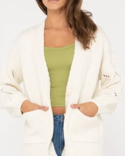 Cardigan De Punto De Ajuste Relajado Rossie><noscript><img width=