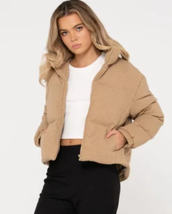 Chaqueta Acolchada Con Textura Soleil><noscript><img width=