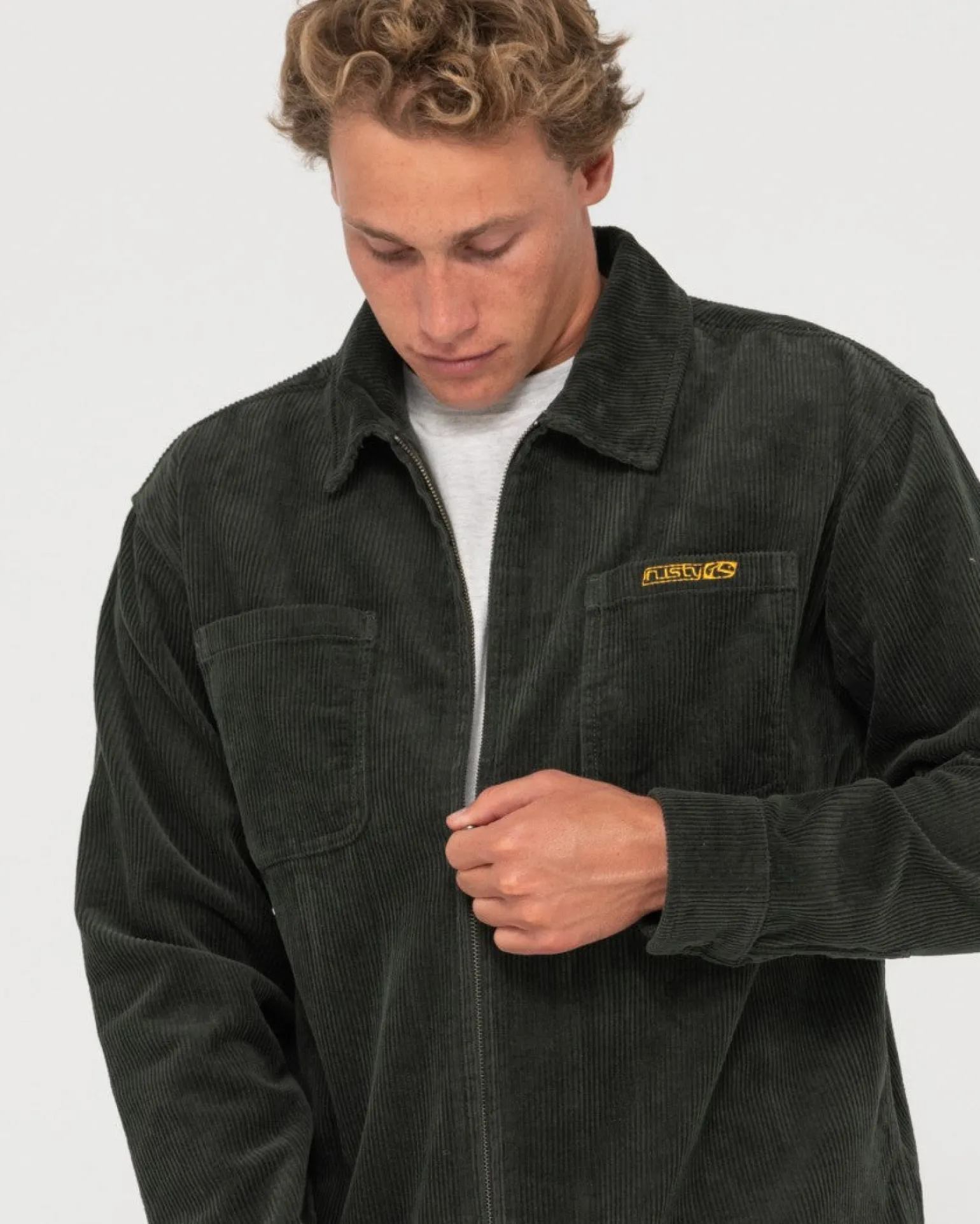 Chaqueta Con Cremallera De Pana V8 Coup>Rusty Best Sale