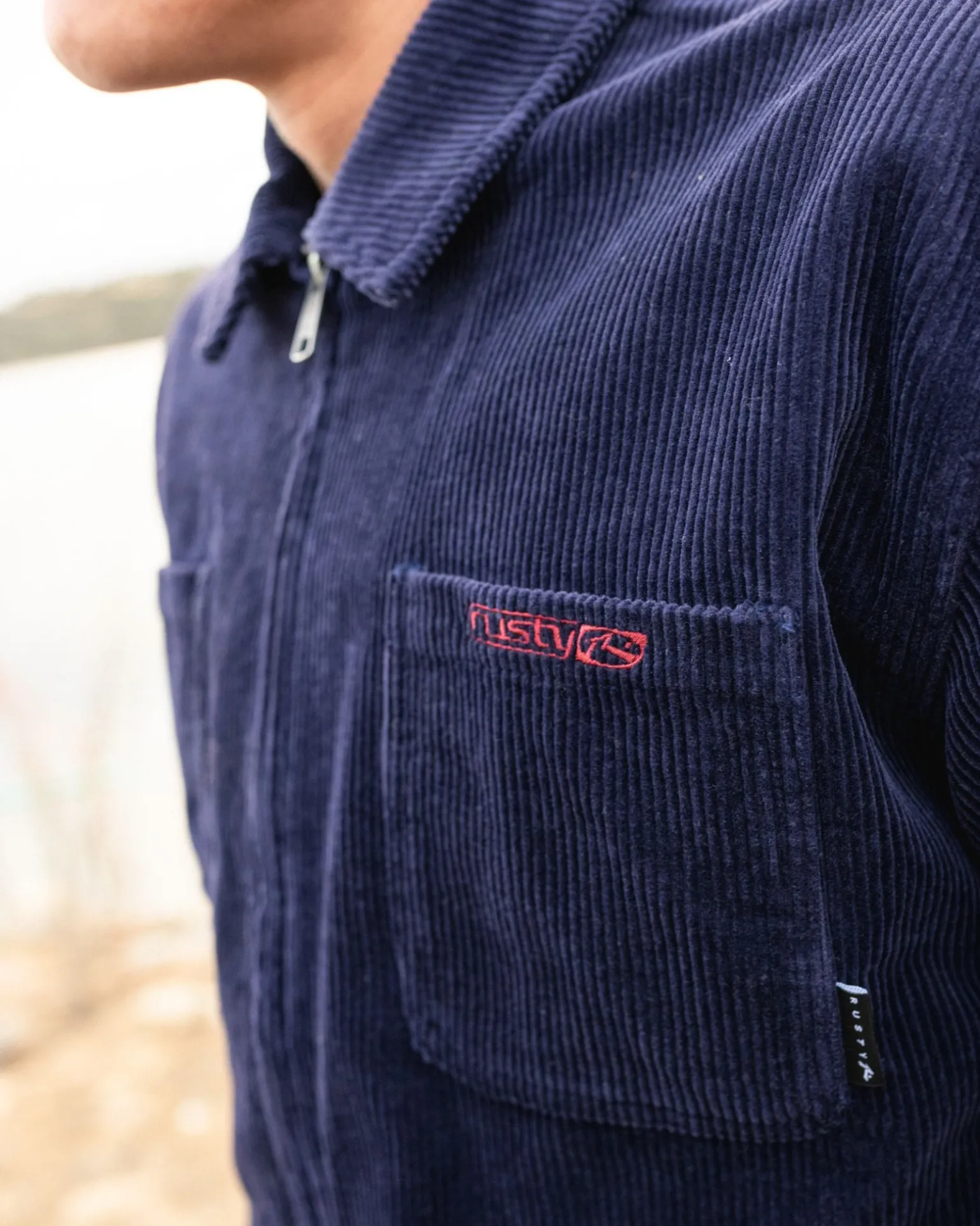 Chaqueta Con Cremallera De Pana V8 Coup>Rusty Best