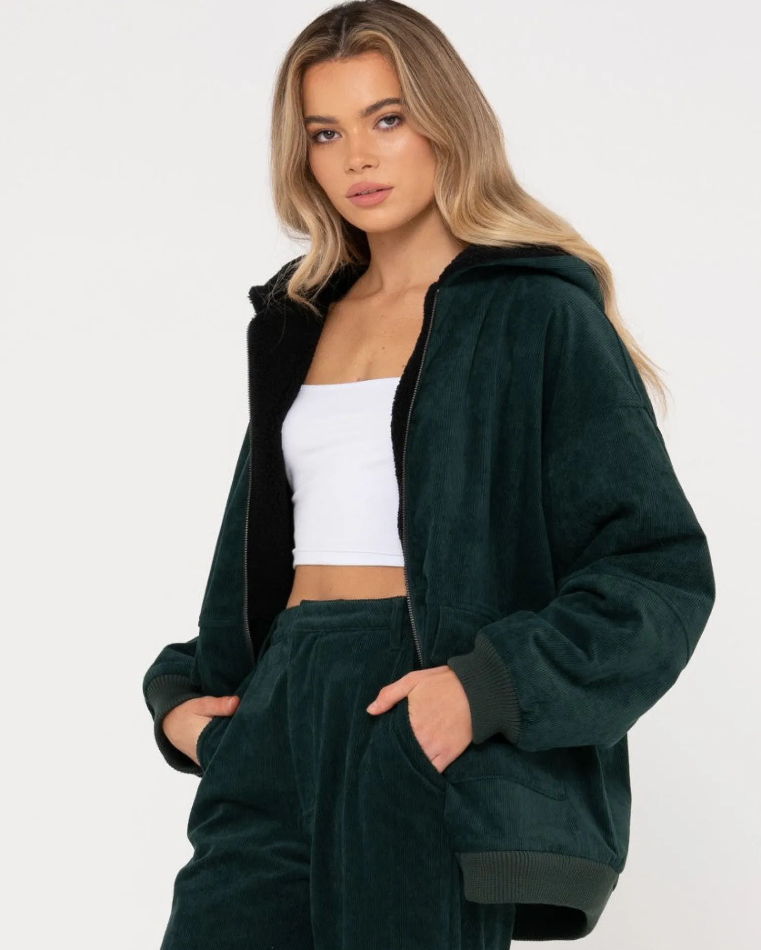 Chaqueta De Pana Reversible Con Cremallera De Gables>Rusty Store