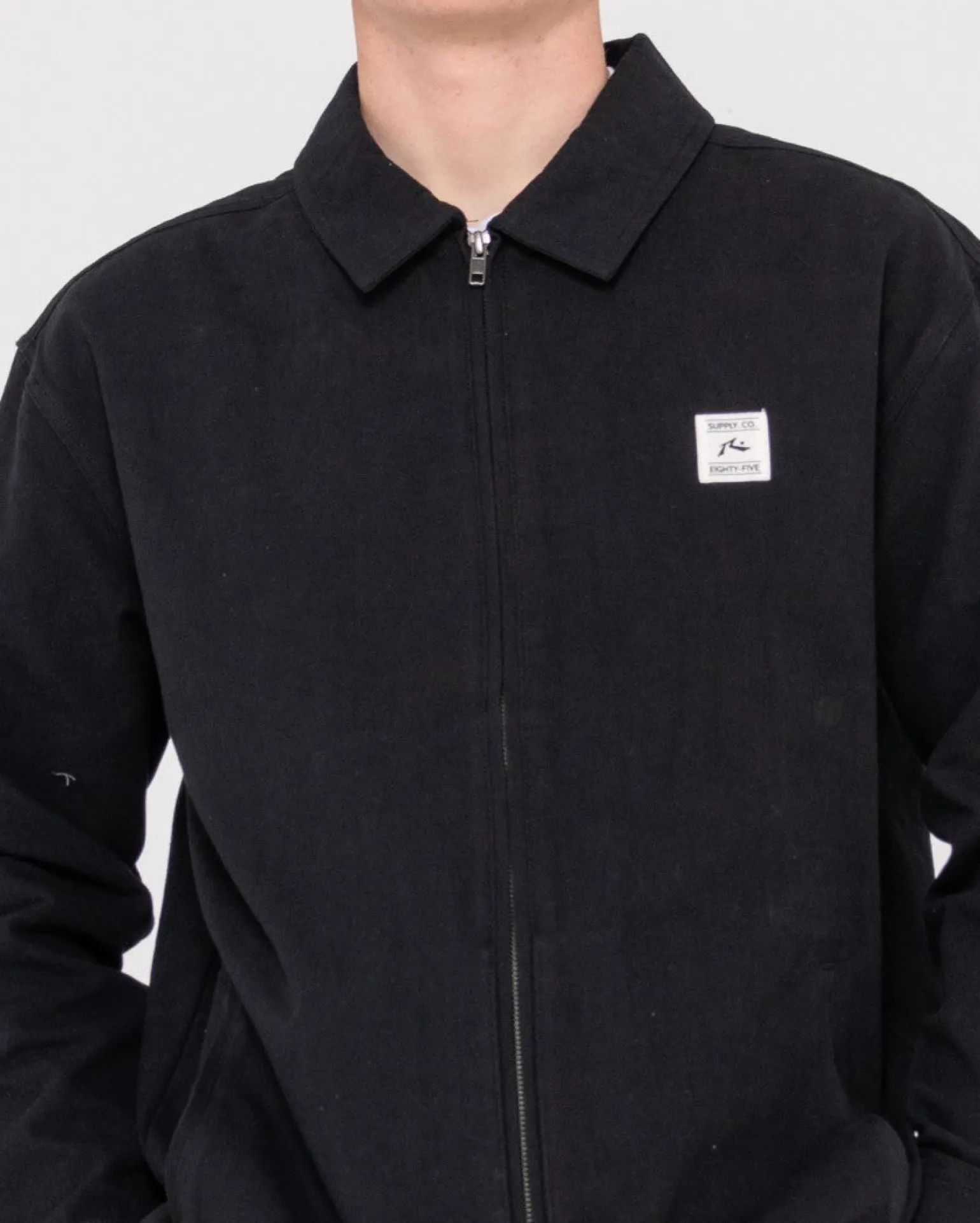 Chaqueta Holgada Con Cremallera Greaser>Rusty New