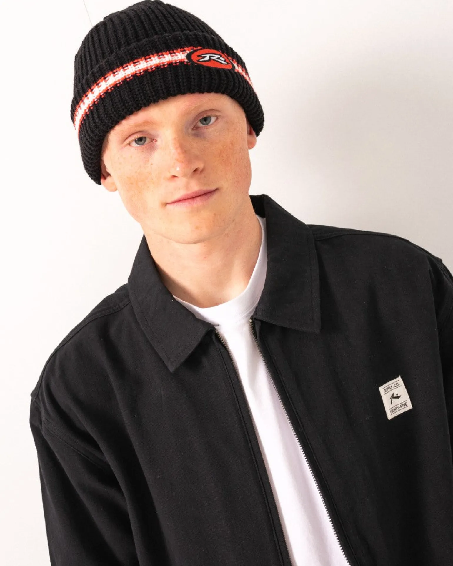 Chaqueta Holgada Con Cremallera Greaser>Rusty New