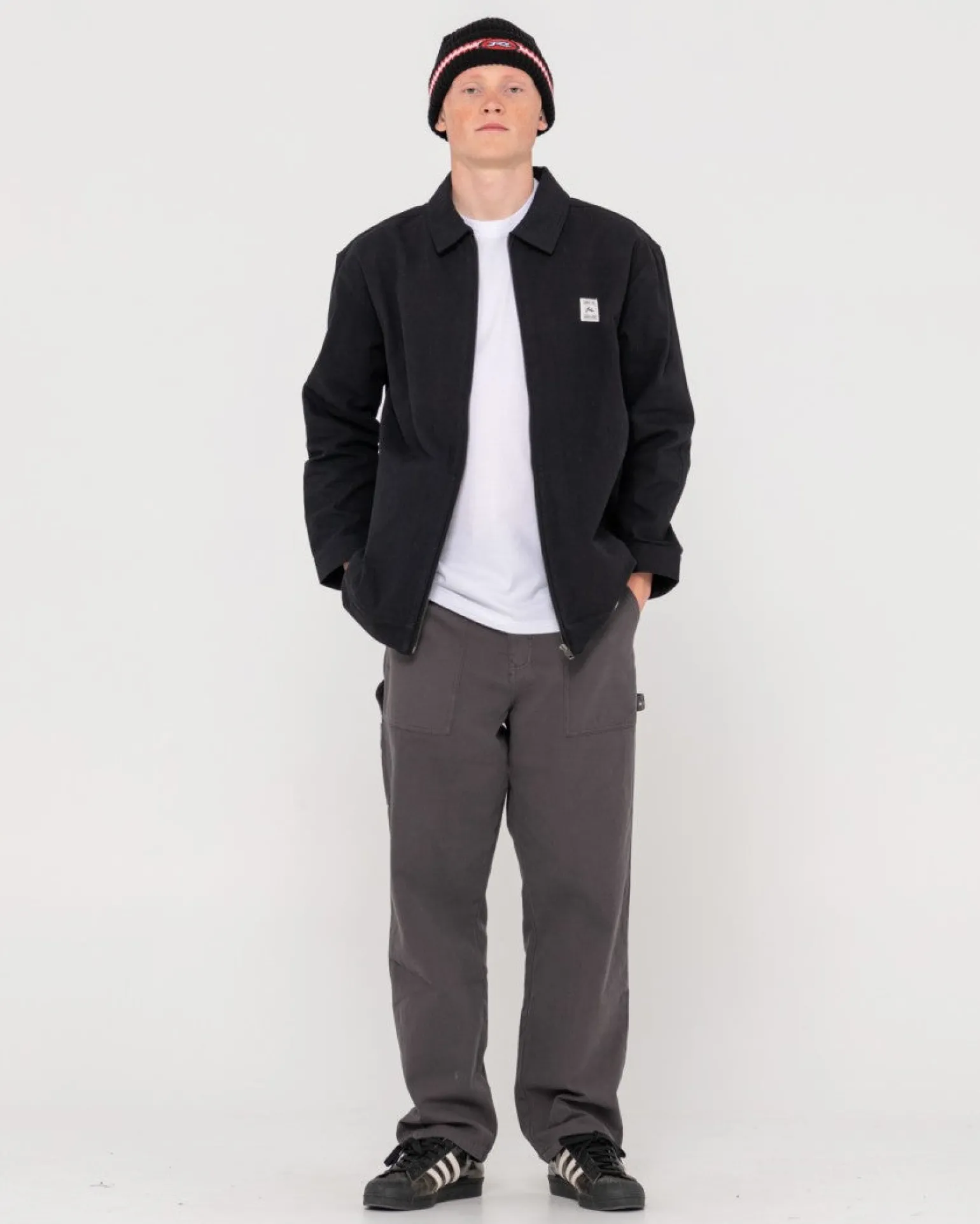 Chaqueta Holgada Con Cremallera Greaser>Rusty New