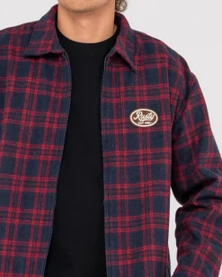 Chaqueta Tejida A Cuadros Con Cremallera Woodchuck><noscript><img width=