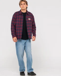 Chaqueta Tejida A Cuadros Con Cremallera Woodchuck><noscript><img width=