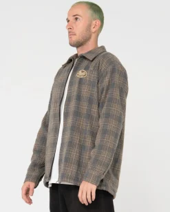 Chaqueta Tejida A Cuadros Con Cremallera Woodchuck><noscript><img width=