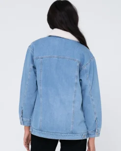 Chaqueta Vaquera Estilo Camionero><noscript><img width=