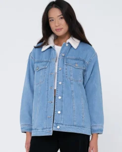 Chaqueta Vaquera Estilo Camionero><noscript><img width=