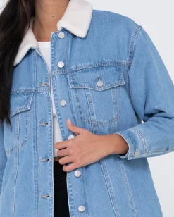Chaqueta Vaquera Estilo Camionero><noscript><img width=