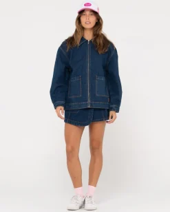 Chaqueta Vaquera Extragrande Con Cremallera Ryley><noscript><img width=