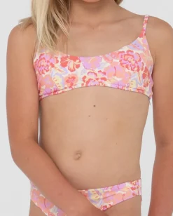 Conjunto De Bikini Rio Hibiscus Estampado Ninas><noscript><img width=