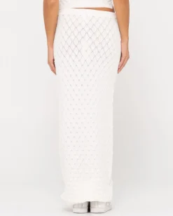 Falda Larga De Punto Con Croche Leo>Rusty Online