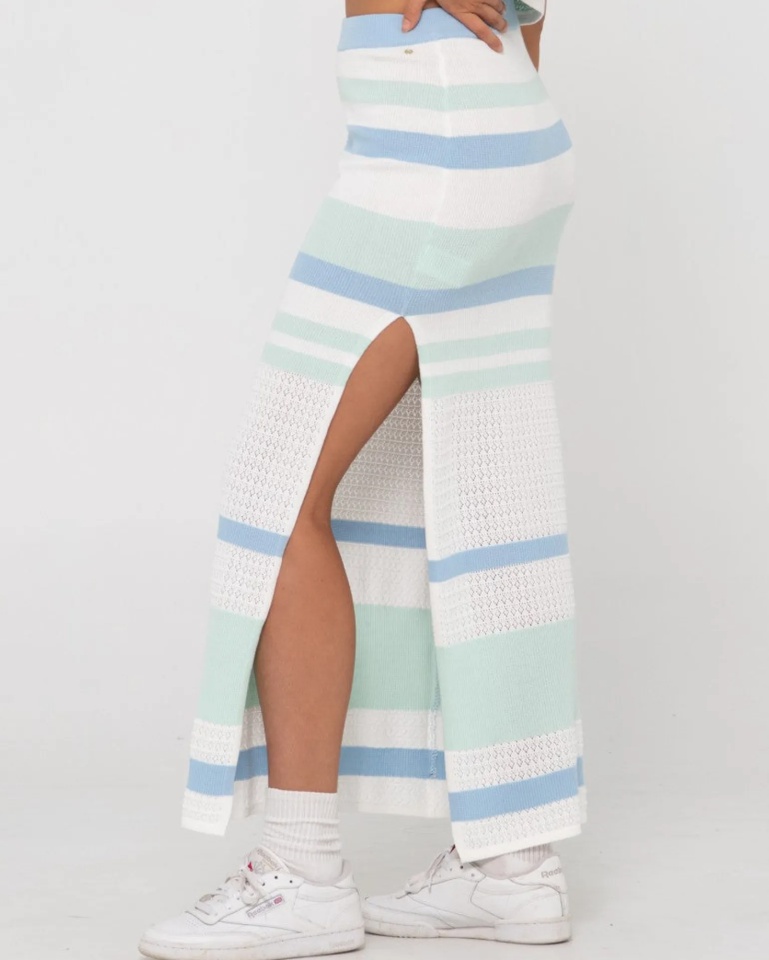 Falda Larga De Punto De Talle Alto Sandbar>Rusty New