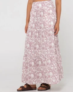 Falda Larga Floral De Talle Alto Faye><noscript><img width=