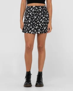 Falda Marley De Talle Medio Con Estampado Floral>Rusty New