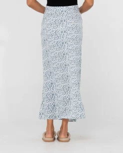 Falda Midi De Talle Alto Con Estampado Floral De Balnear>Rusty Best Sale