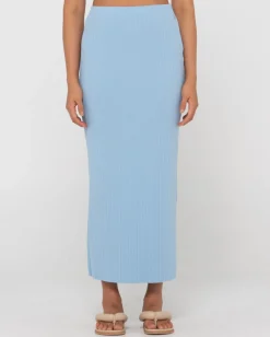 Falda Tubo Larga De Tiro Medio Y Canale Scarlett>Rusty Discount