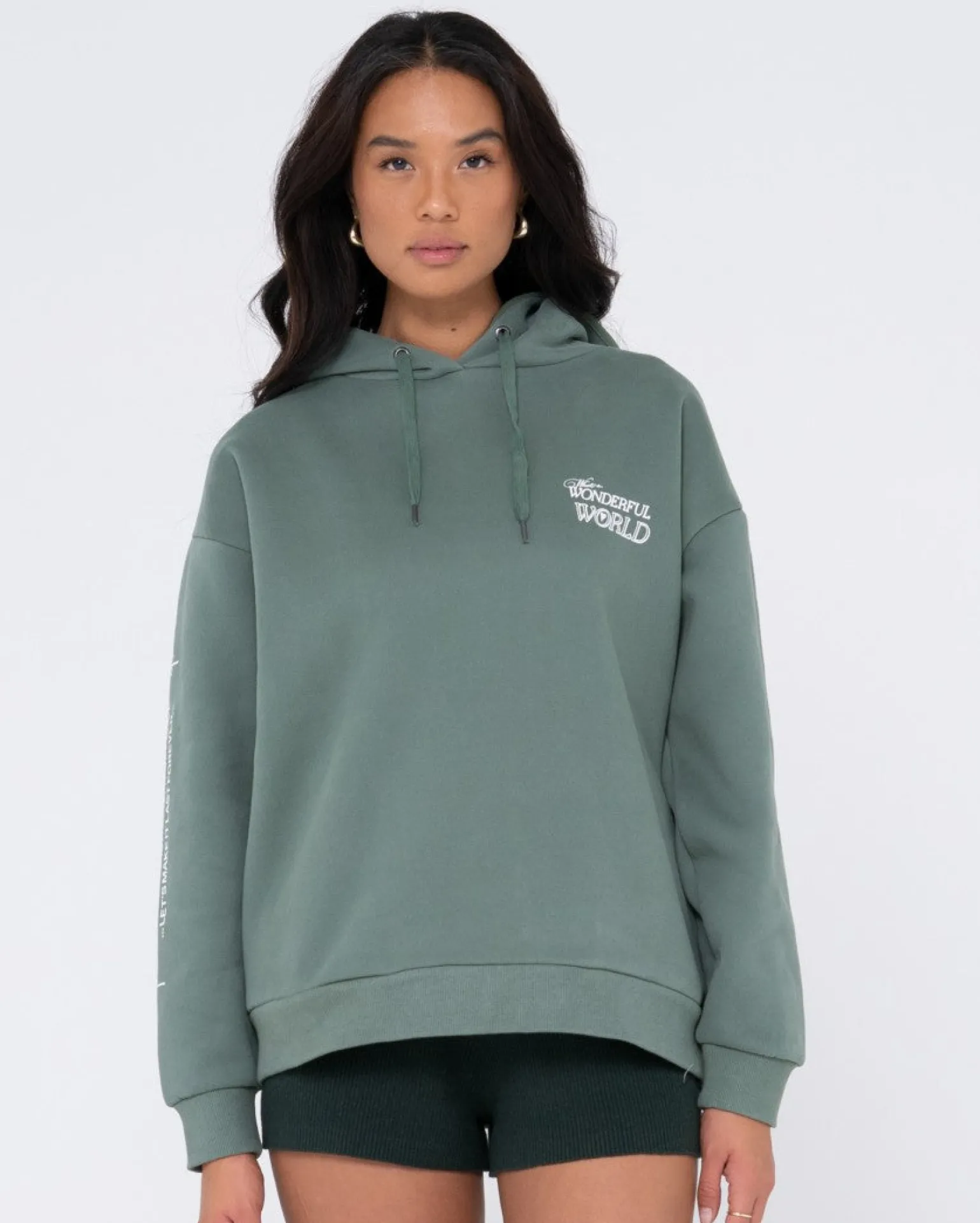 Forro Polar Con Capucha Extragrande De Wonderful World>Rusty Fashion
