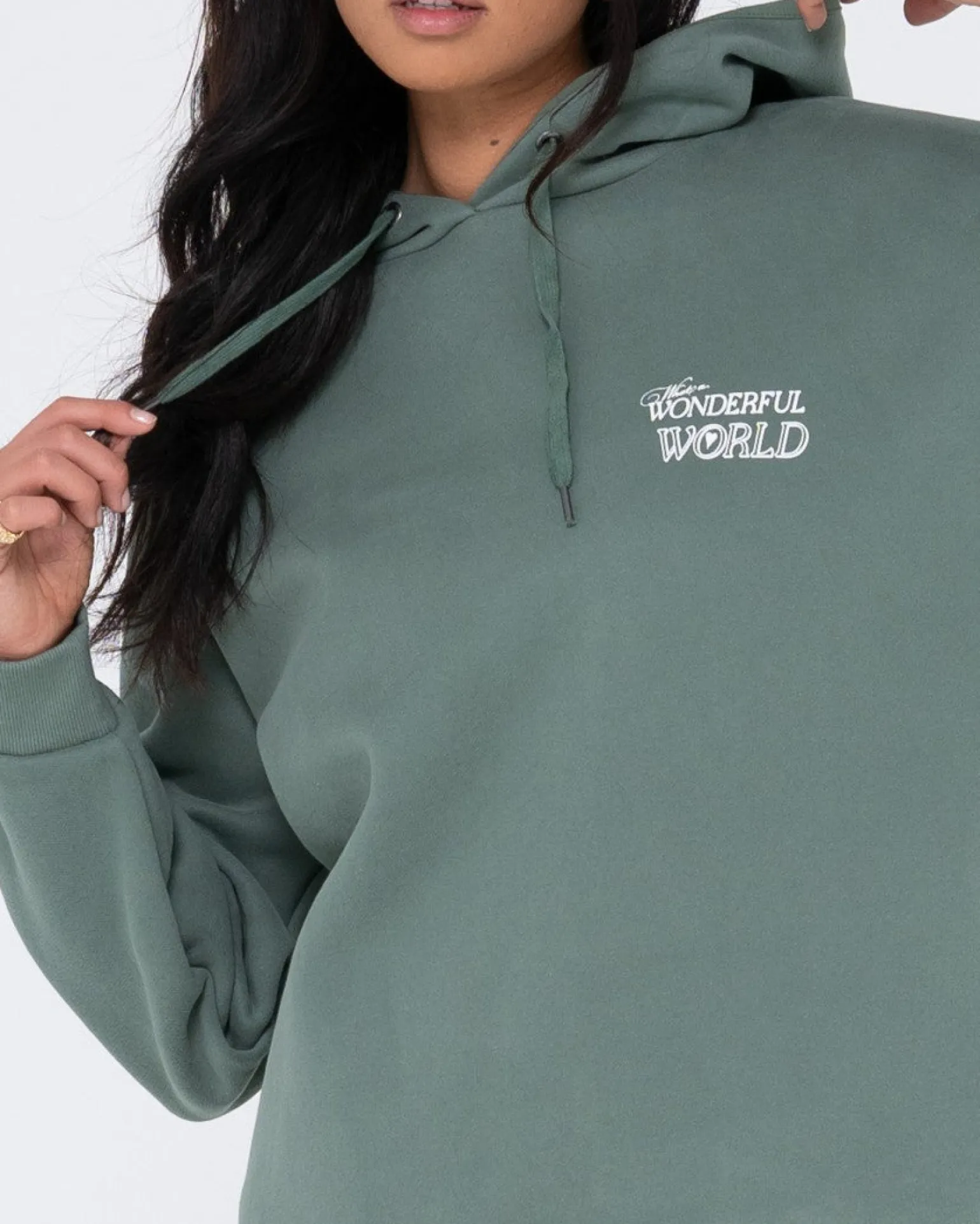 Forro Polar Con Capucha Extragrande De Wonderful World>Rusty Fashion