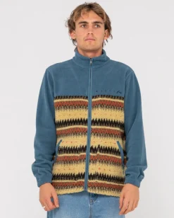 Forro Polar Con Cremallera Completa Y Paneles Shag>Rusty Store